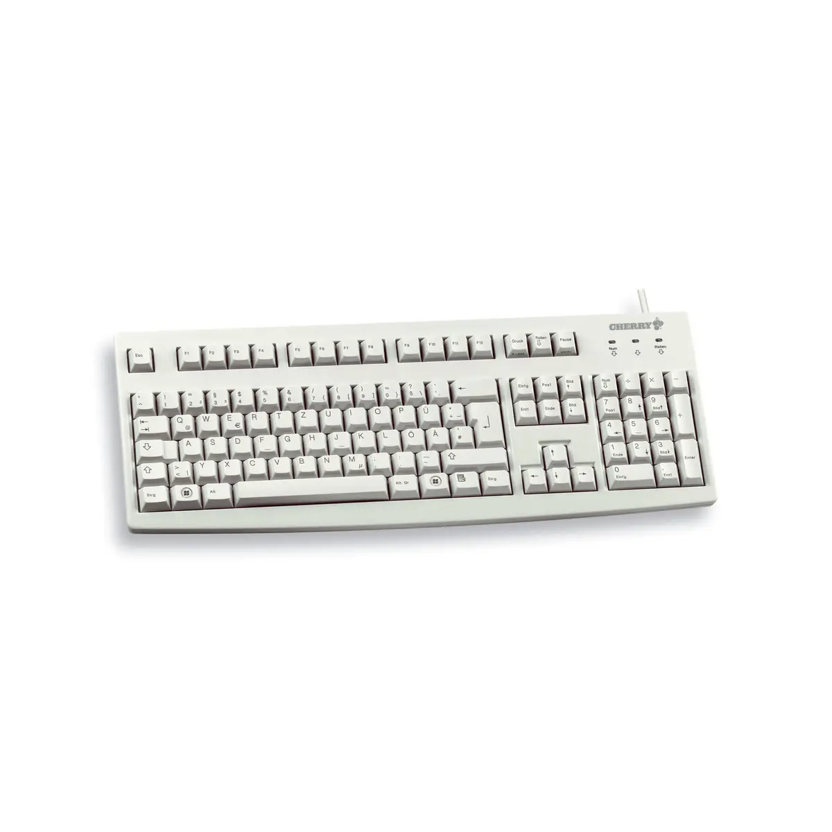 Tastatur G83-6105 USB grau Tastatur-Layout Deutsch