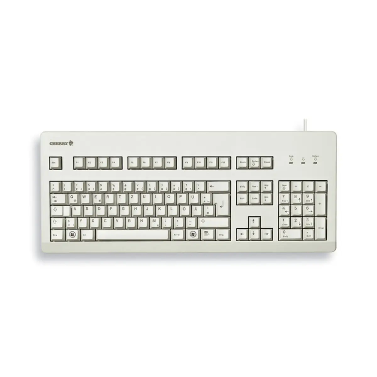 Tastatur G80-3000 PS/2/USB grau Tastatur-Layout Deutsch