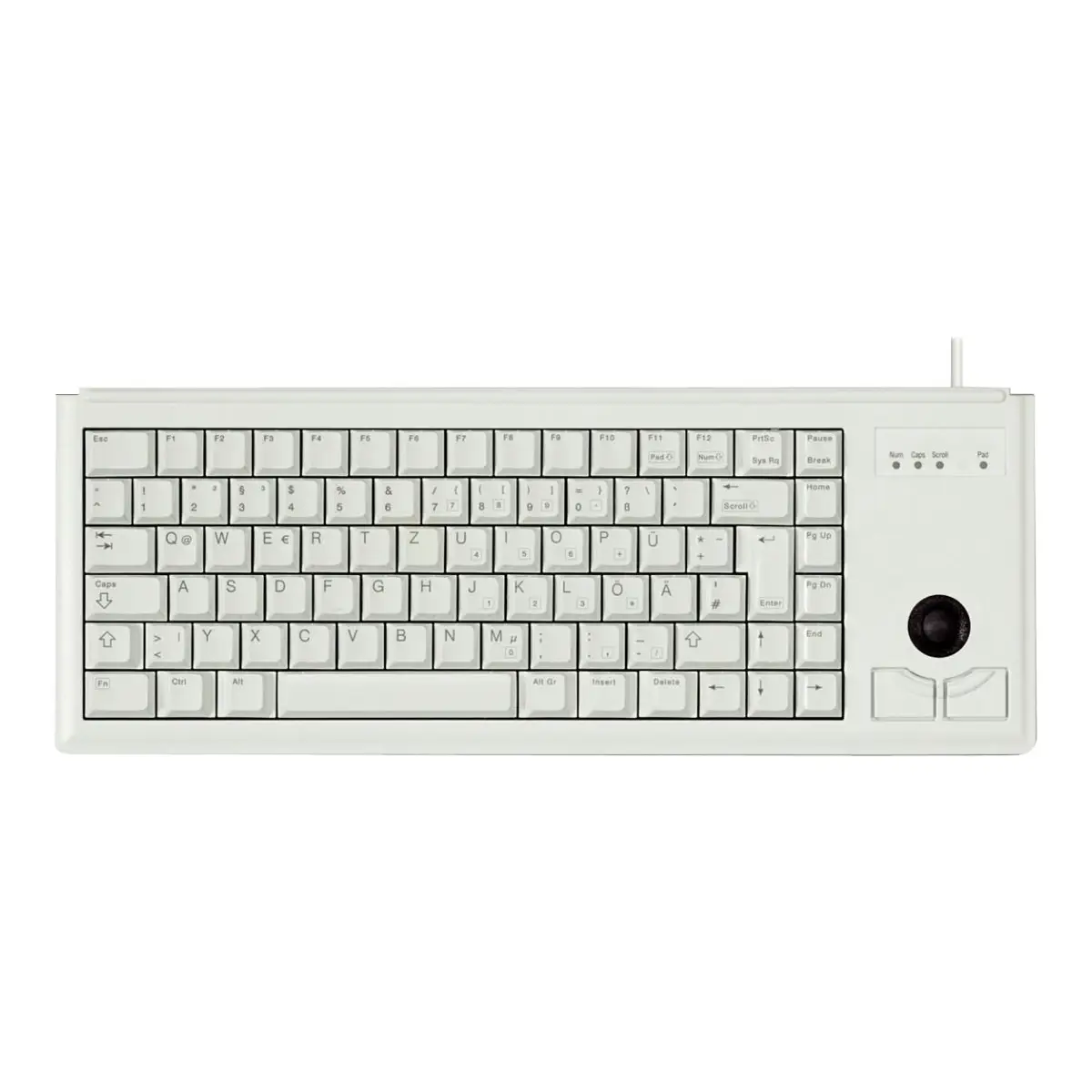 Tastatur G84-4400 PS/2 grau Tastatur-Layout US-Englisch