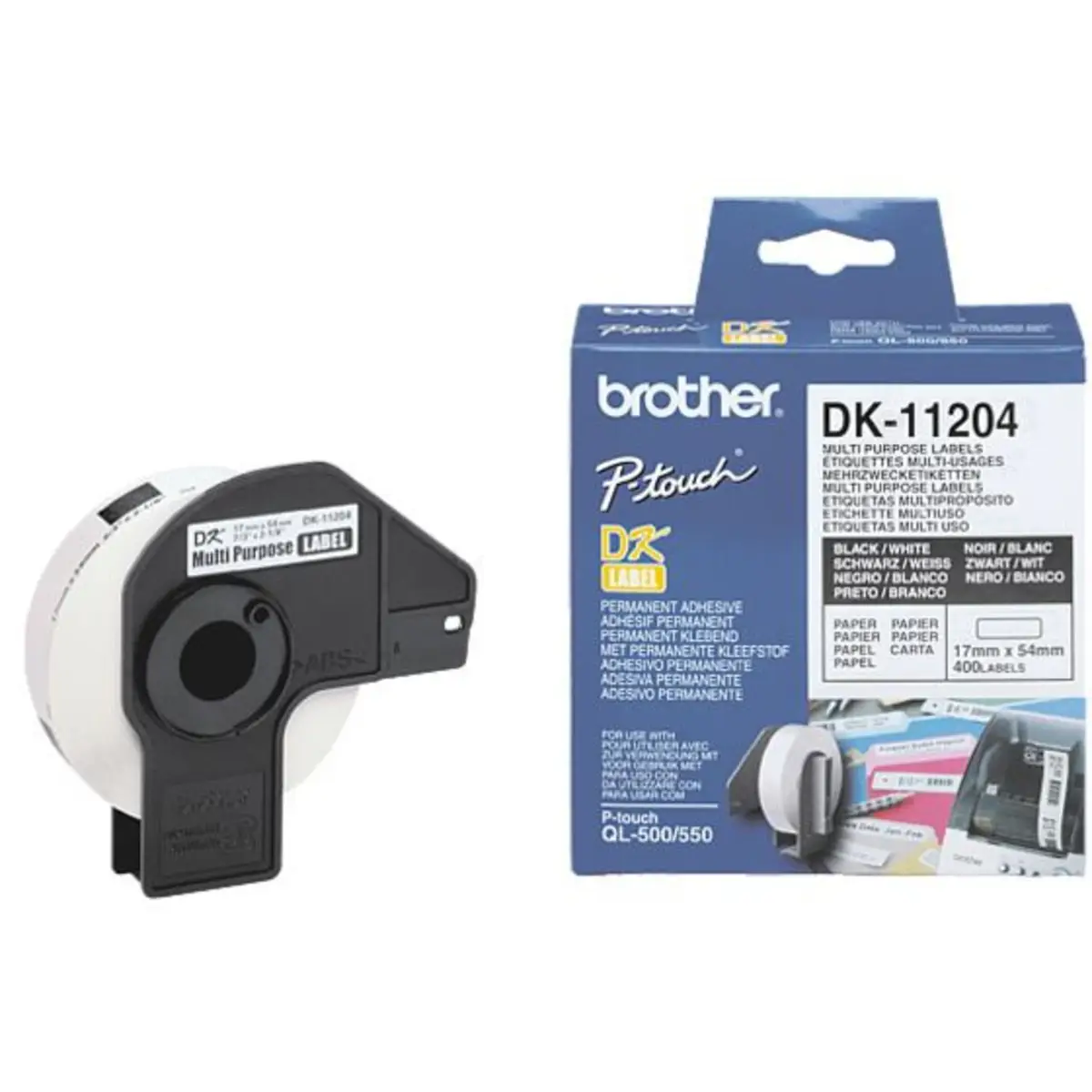 Bredher DK11204 multi use-Label white 17x54 400 St.