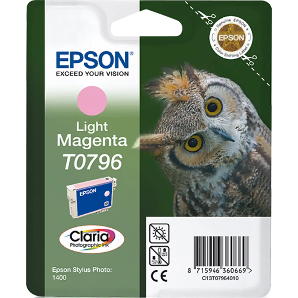 Tintenpatrone C13T07964010 hell magenta