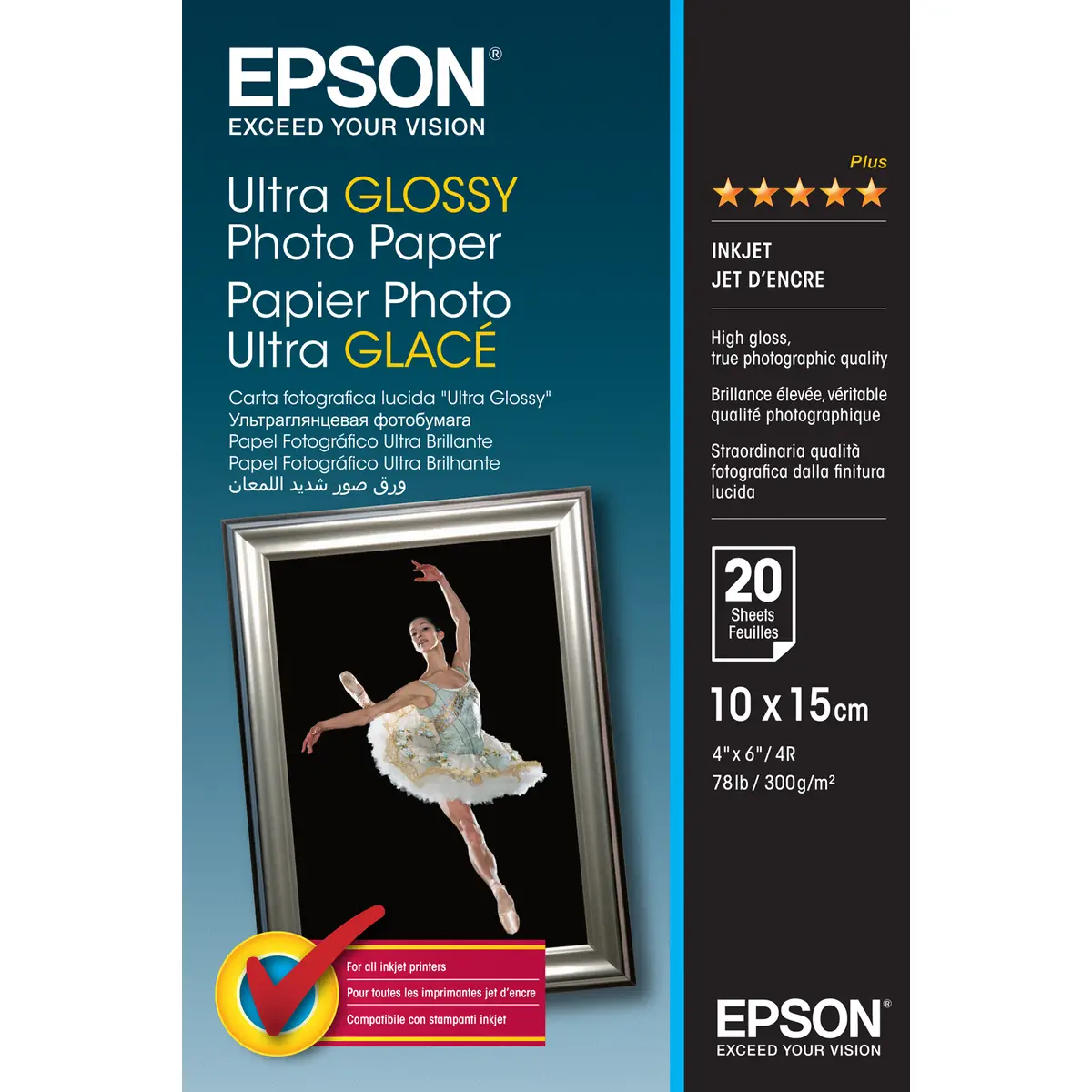 Fotopapier Ultra glossy 10x15cm 300g/qm 20Blatt