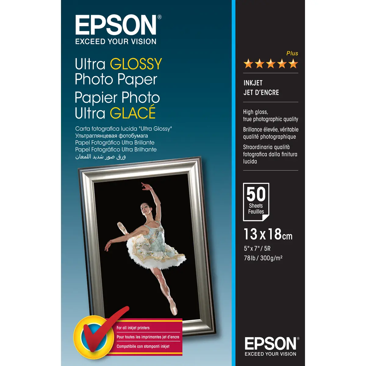 Ultra Glossy Photo Papier 130x180mm 50 Blatt