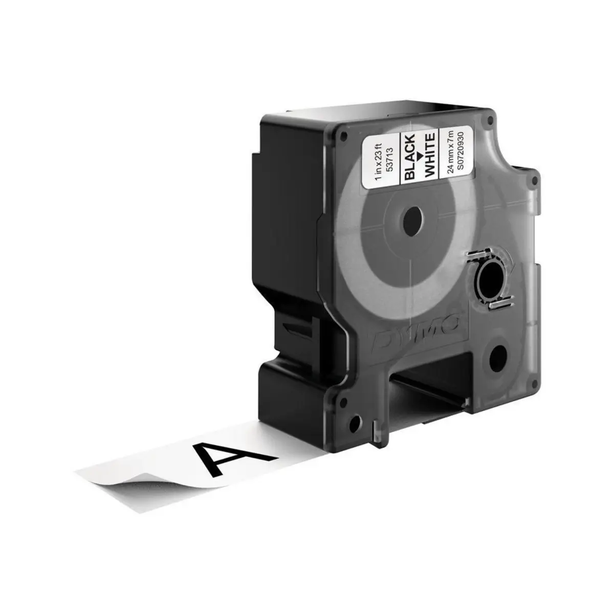 D1 Schriftband 24mmx7m schwarz auf weiß