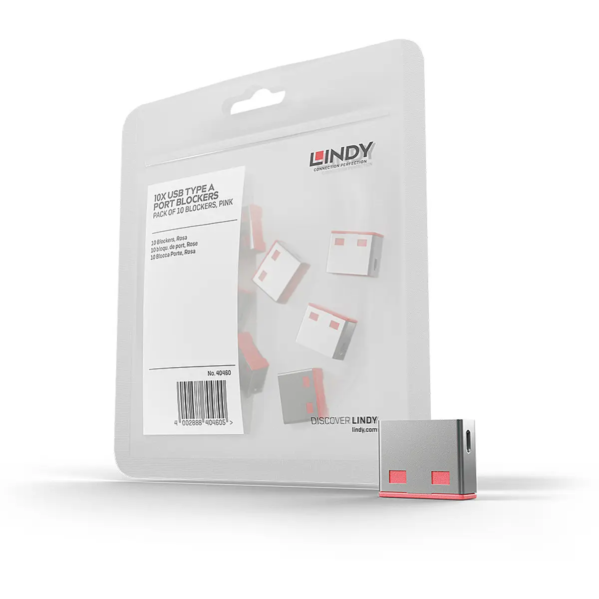 USB Port Locks without Key Red 10 Locks
