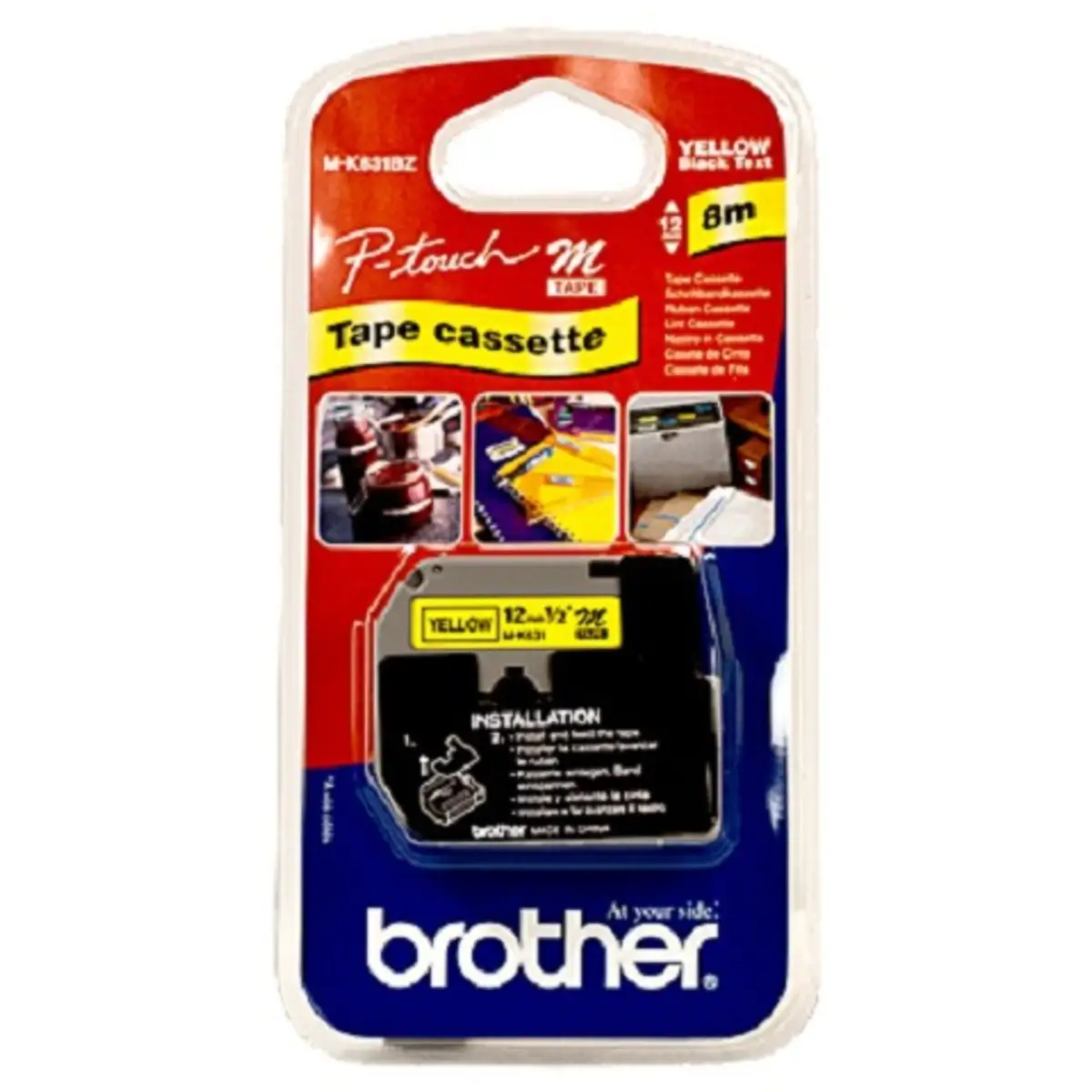 Bredher band MK631BZ black to yellow 0,9cm x8m