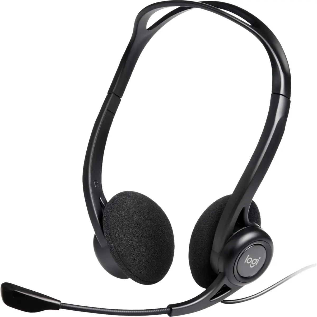 PC 960 Stereo Headset USB Mikrofon mit Rauschunterdrückung Lautstärkeregler und Stummschalter am Kabel