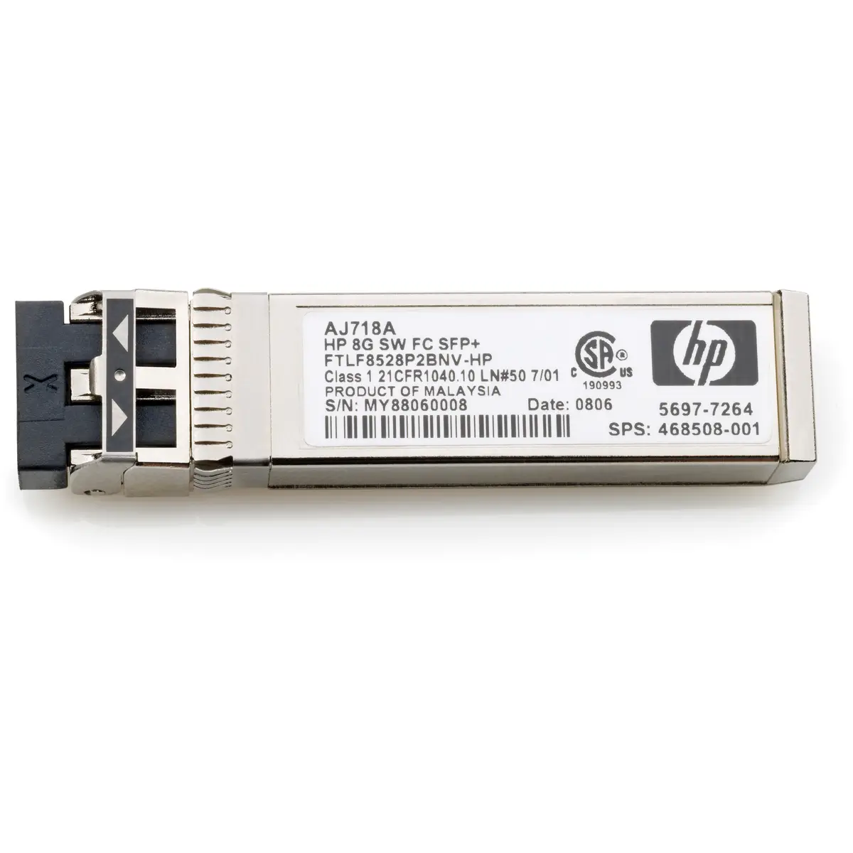 HP Optical Transceiver 8Gbit Short Wave FC SFP+ for 8Gbit Q-Series SAN Switch Family