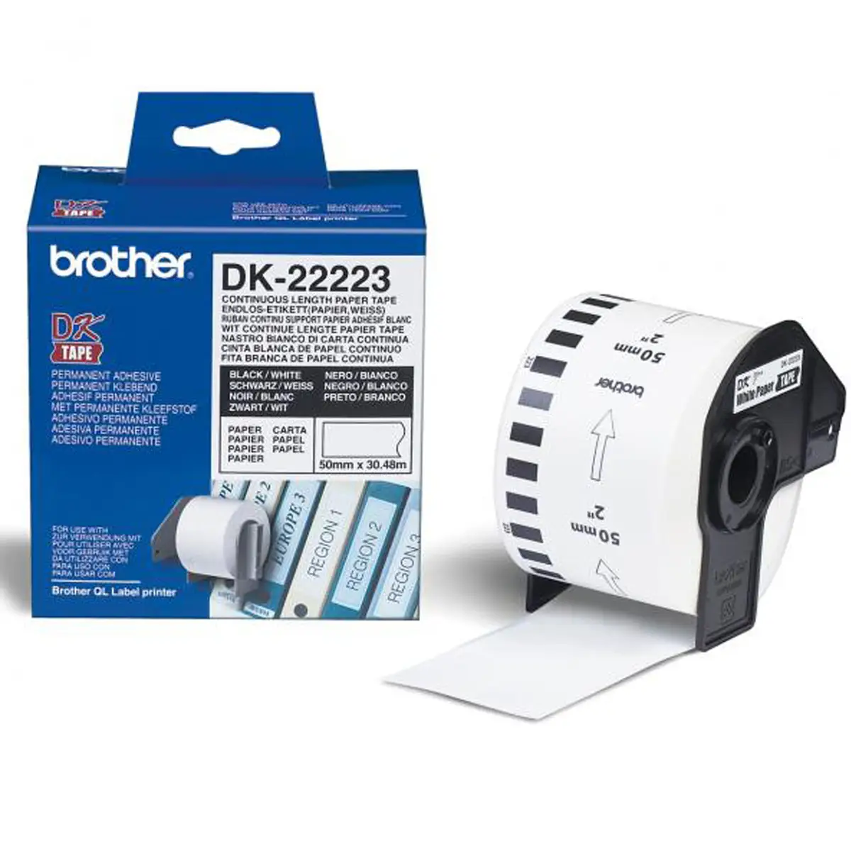 Bredher endlessLabel DK-22223 white for QL-550/QL-560/QK-500A