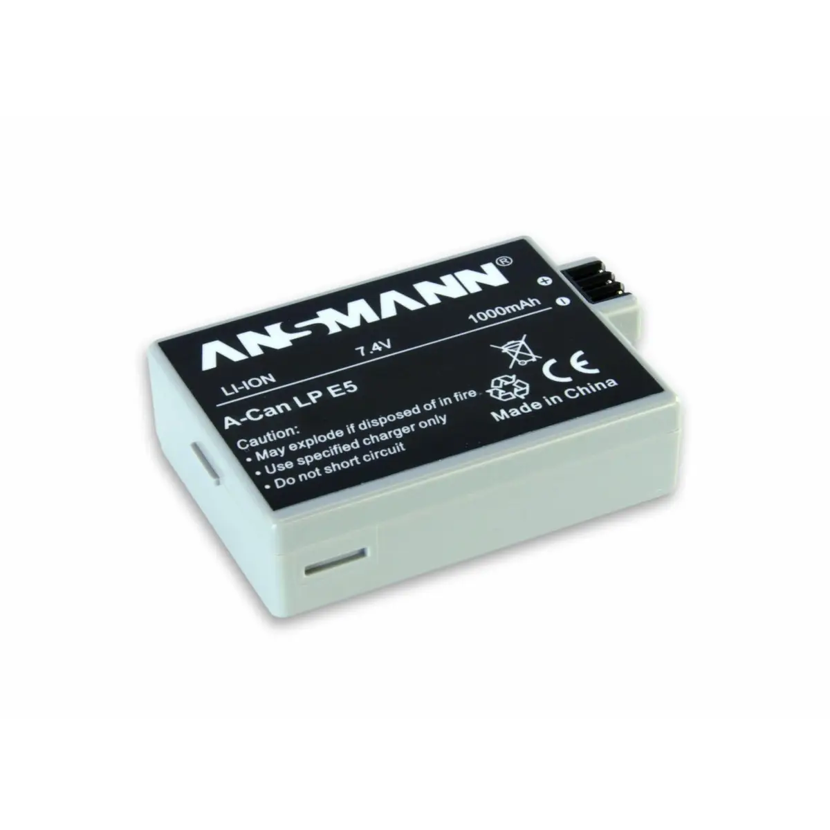 A-Can LP-E 5 Li-Ion Akku 7,4V 1000mAh ersetzt Canon LP-E 5 für Canon EOS 450 D & EOS 1000 D