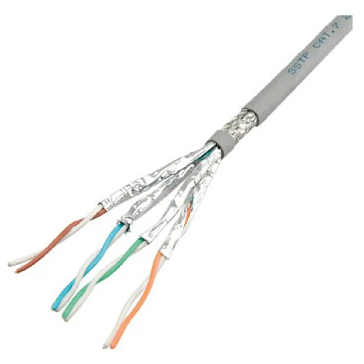 Patchkabel RJ-45 S/FTP Cat7 Grau 100m