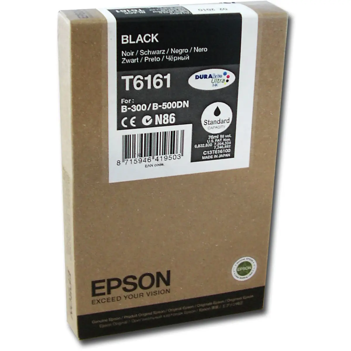 Tintenpatrone C13T616100 schwarz