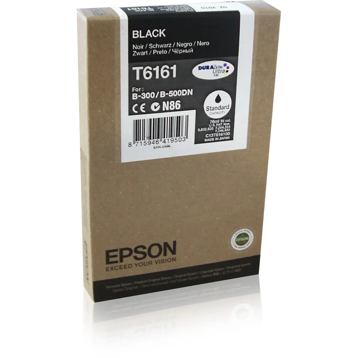 Tintenpatrone C13T616100 schwarz