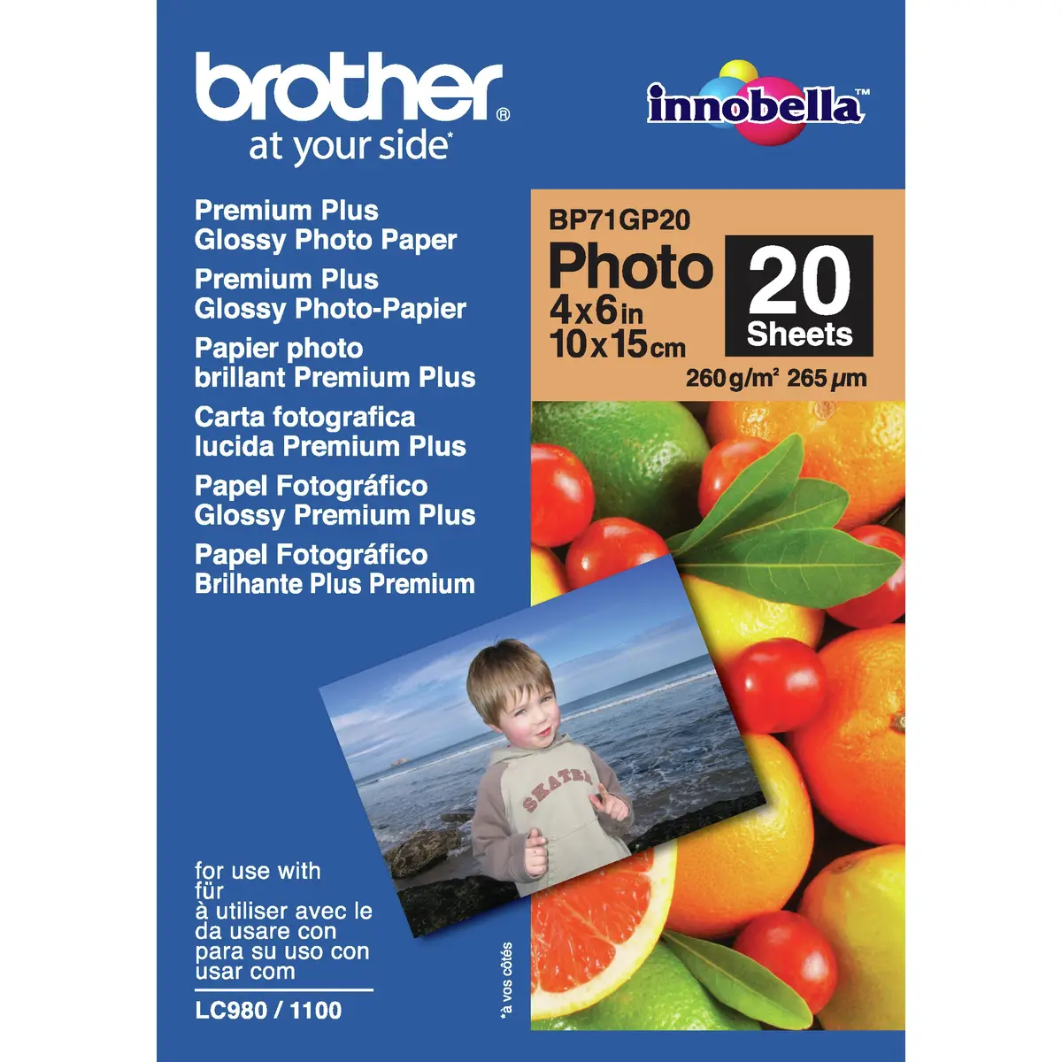 BP-71GP20 Fotopapier A6 20 Blatt 190g/qm für MFC-6490CW
