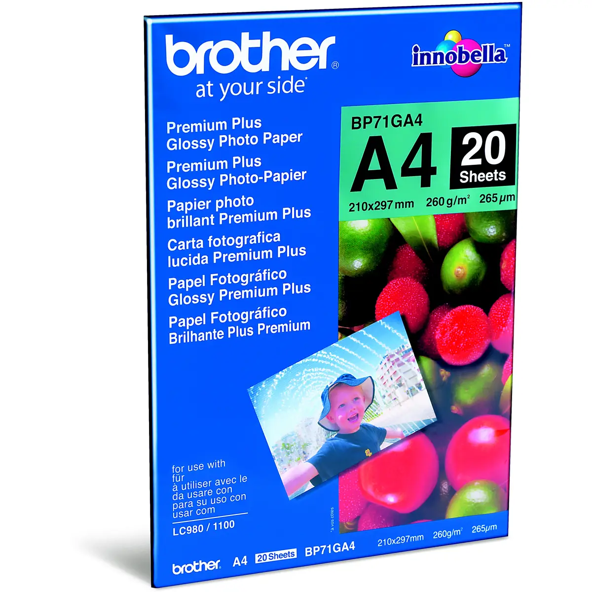 Bredher BP-71GA4 PhotoPaper A4 20 Sheet 190g/qm for MFC-6490CW