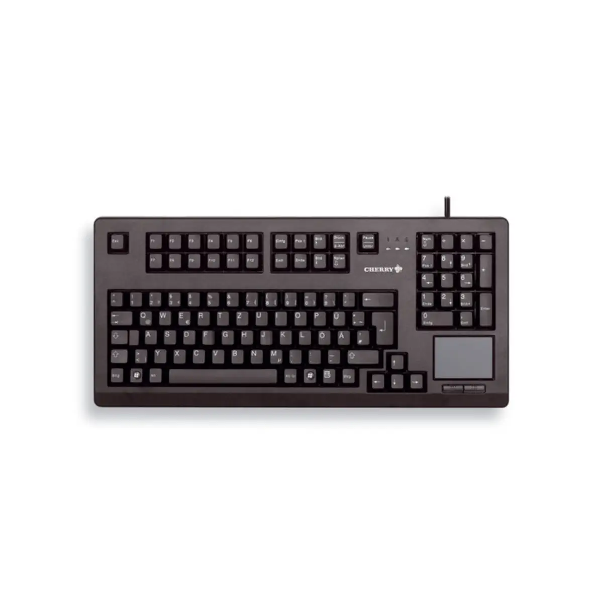 Tastatur G80-11900 USB schwarz Tastatur-Layout Deutsch integr. Touchpad
