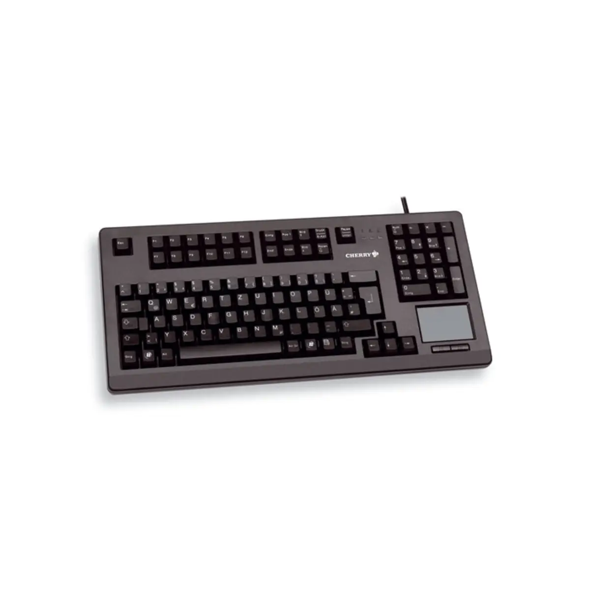 Tastatur G80-11900 USB schwarz Tastatur-Layout Deutsch integr. Touchpad