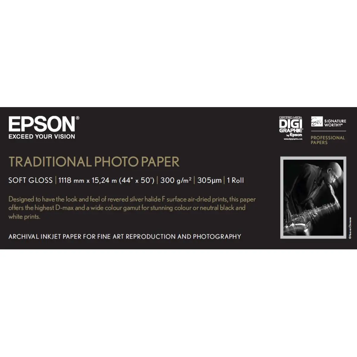 Traditional Photo Paper 111,8cmx15m