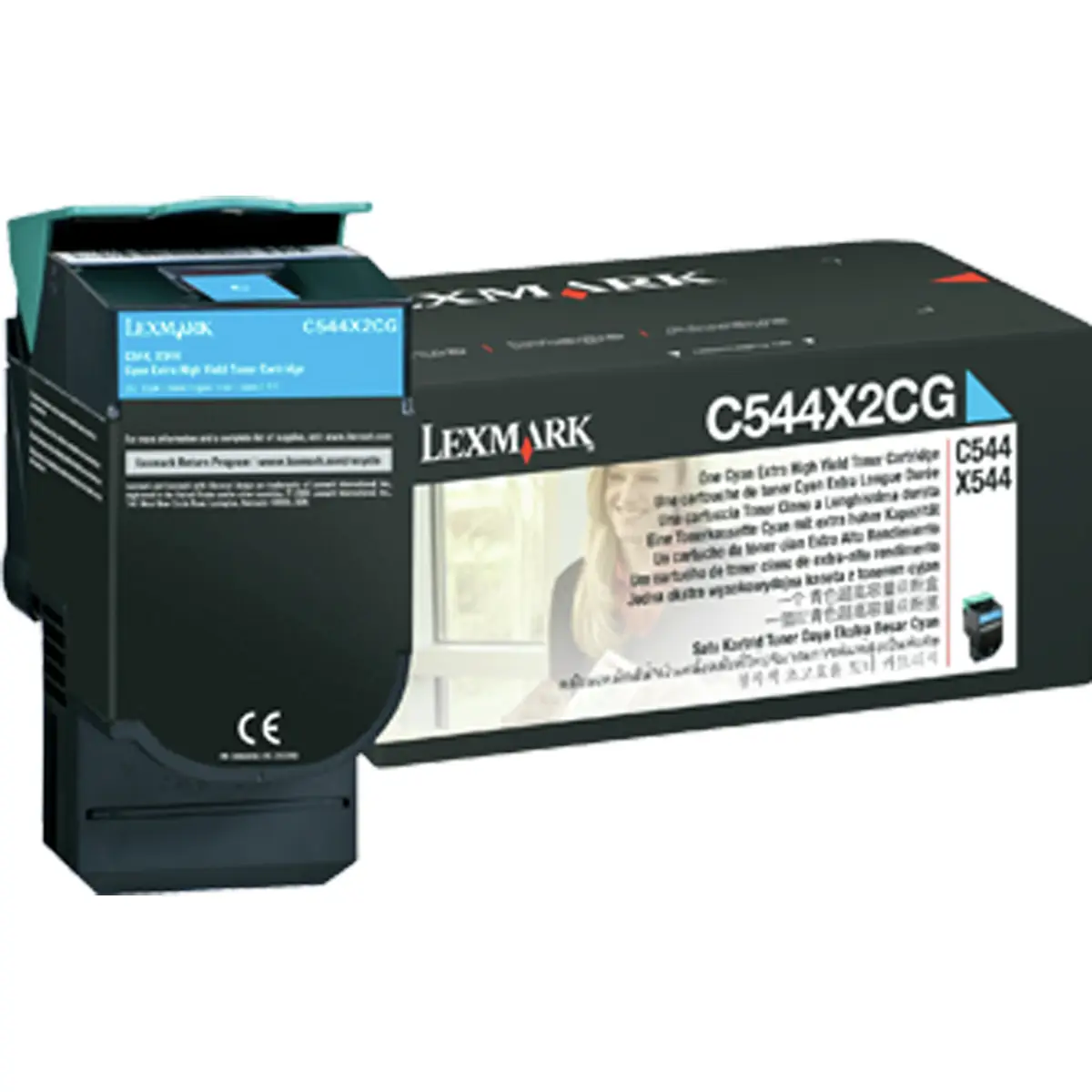 Toner C544X2CG ca. 4000 Seiten cyan