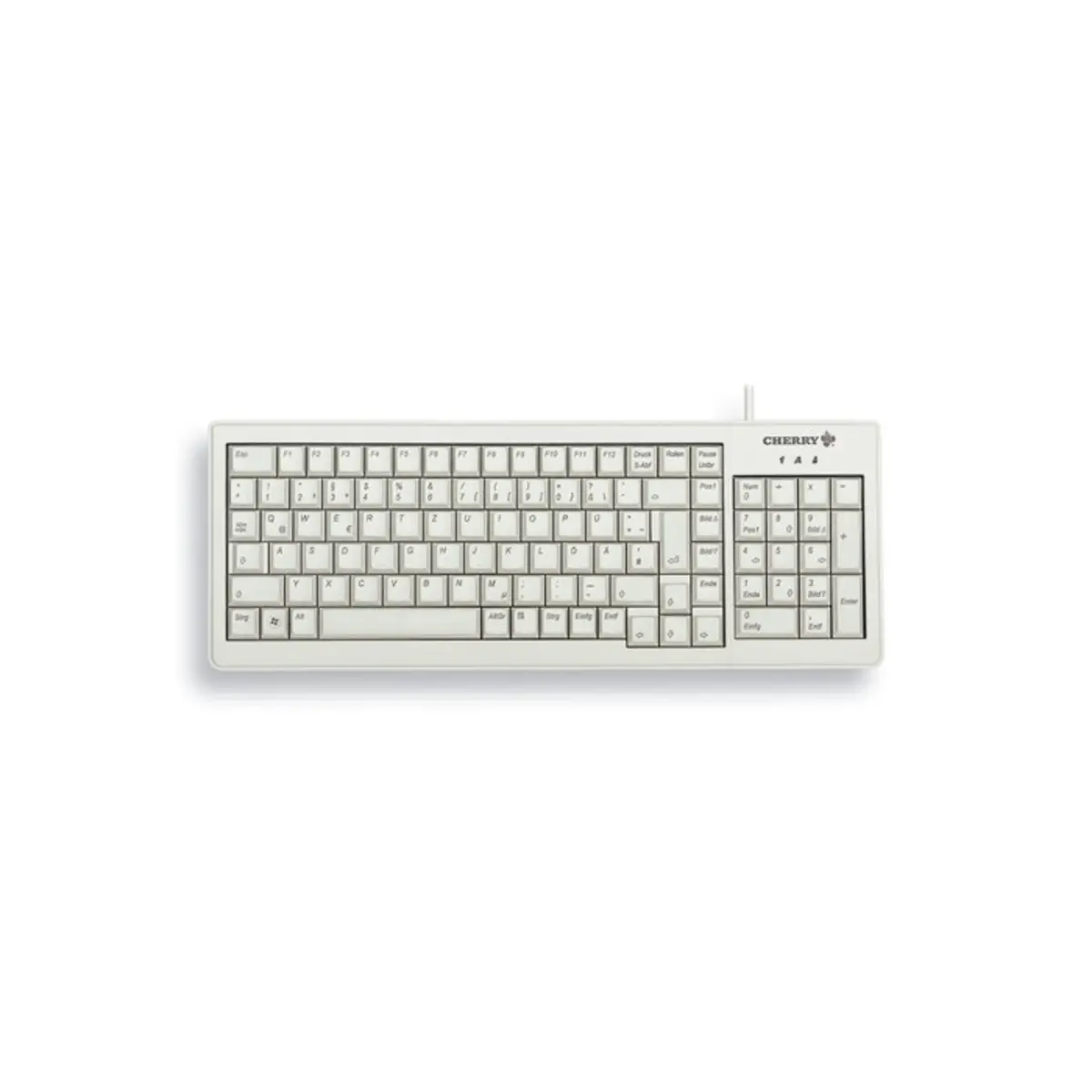 Tastatur G84-5200 USB grau Tastatur-Layout Deutsch