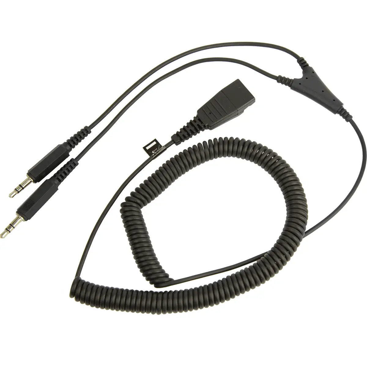Hedset connectioncable QD to 2x3,5mm cinch