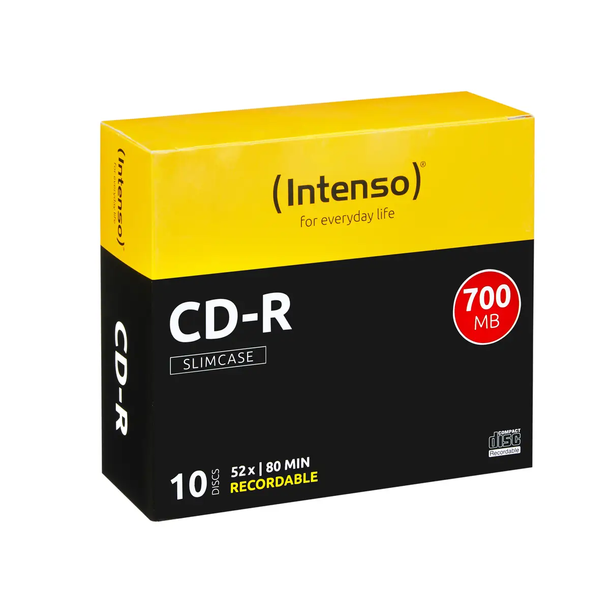 CD-R 80Min. 700MB 52x kratzfest Slimcase 10St.
