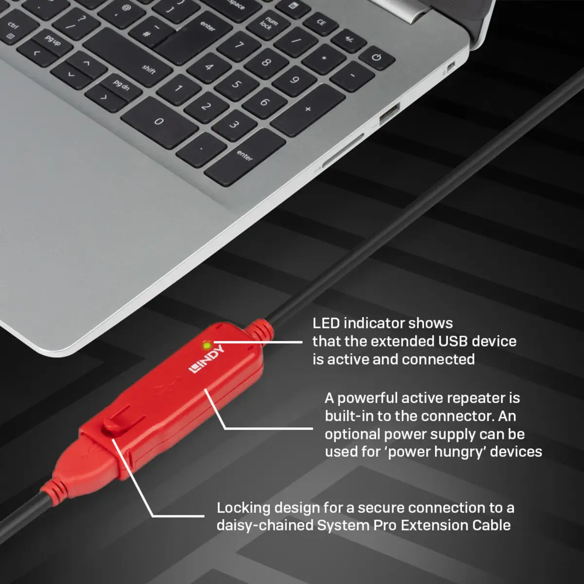 USB 2.0 Extension Hub Kit 12 m