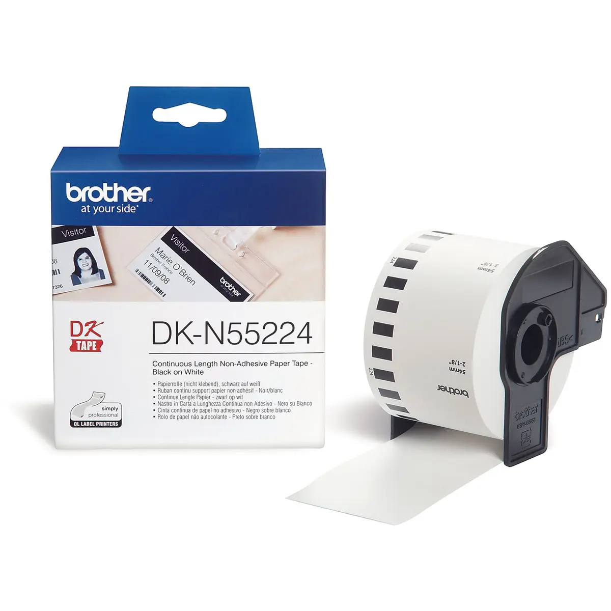 Bredher endlessLabelRoll DKN55224 54mm x30,5m white