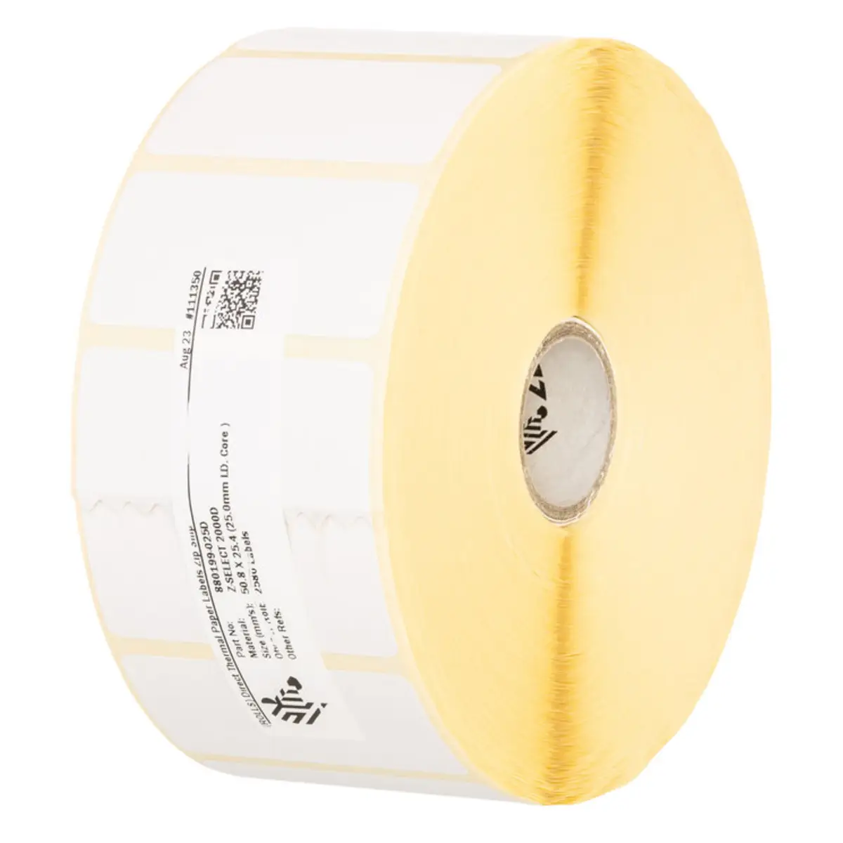 Z-Select 2000D Etikettenrolle Thermopapier beschichtet 76x25mm für Desktop-Drucker 2580 Etiketten/Rolle, VE: 12 Stück