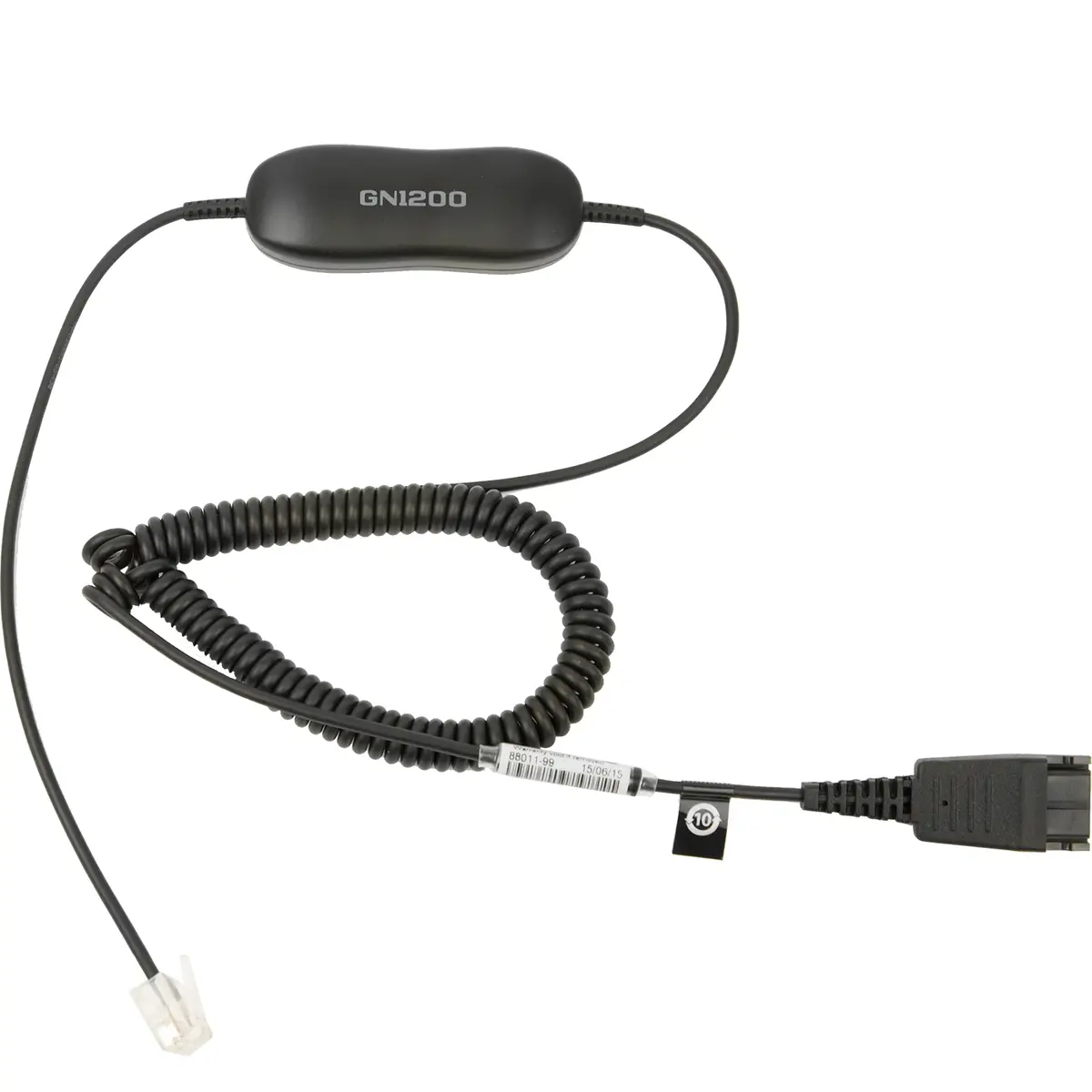 GN 1200 SmartCord QD<>RJ10 0,7-2m, mit Schalter 1-8