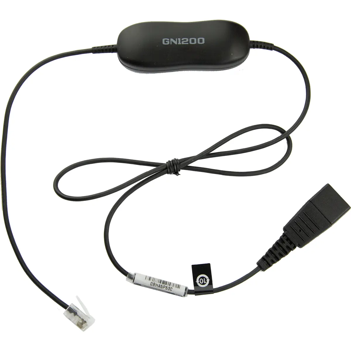 GN 1200 SmartCord QD/RJ10 mit Schalter ca. 0.8m