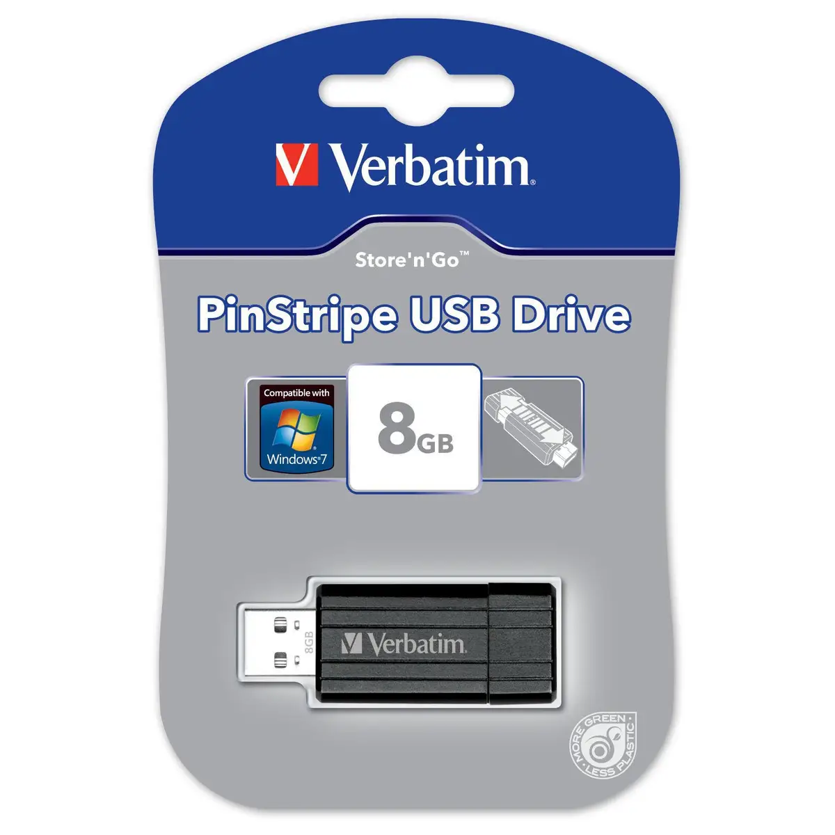 Store n Go PinStripe 8GB USB2.0-Stick black