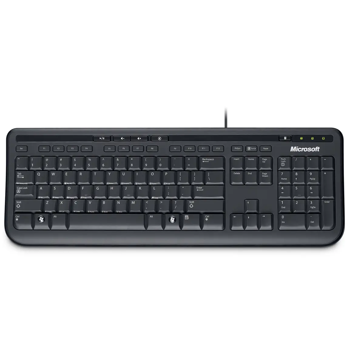 Tastatur Wired Keyboard 600 USB schwarz Tastatur-Layout Englisch