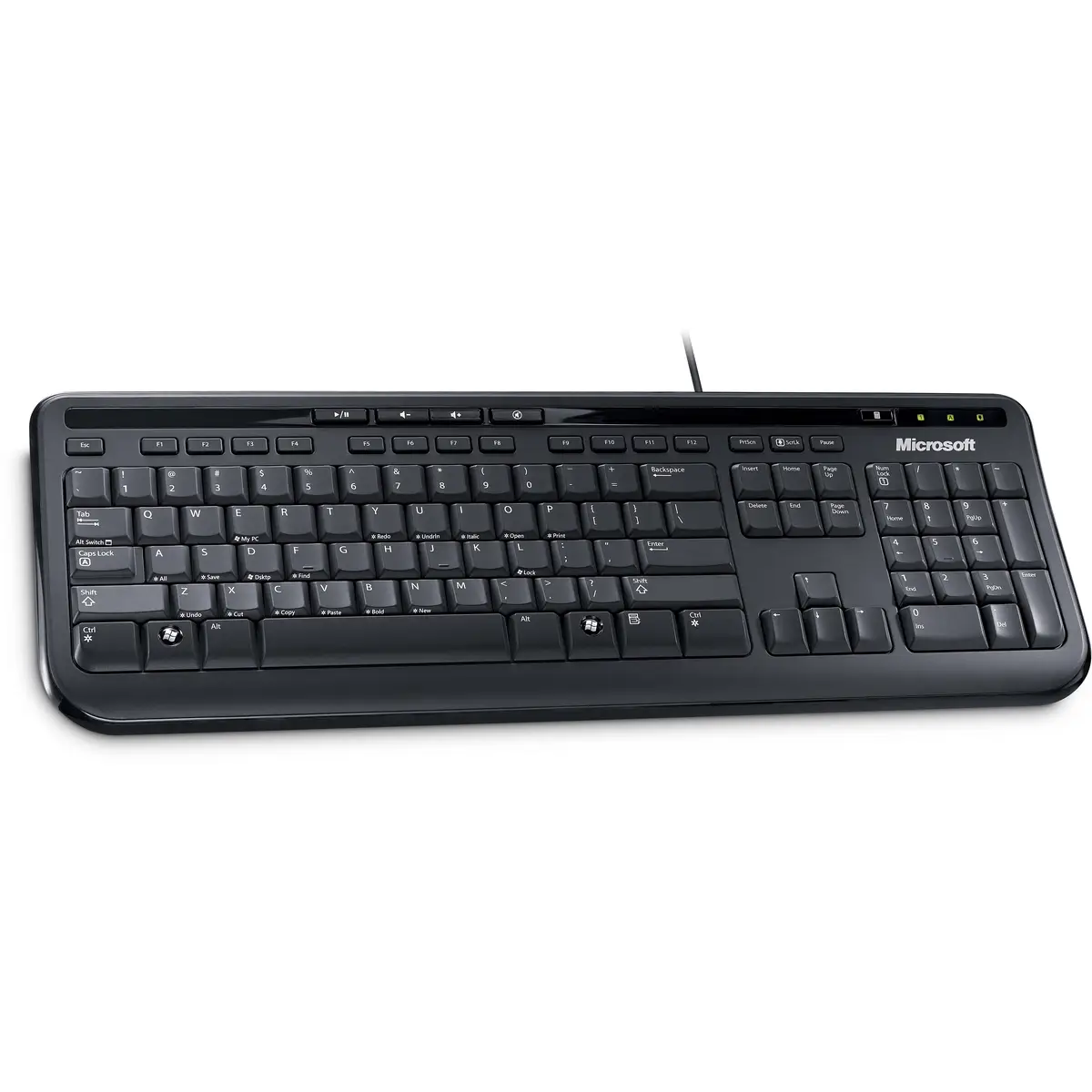 Tastatur Wired Keyboard 600 USB schwarz Tastatur-Layout Englisch