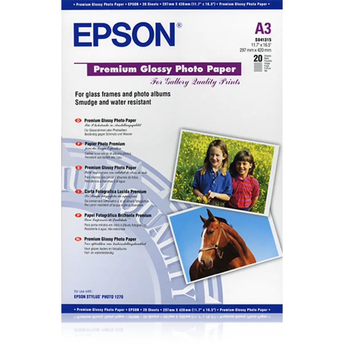 Premium Glossy Photopapier A3 20 Blatt
