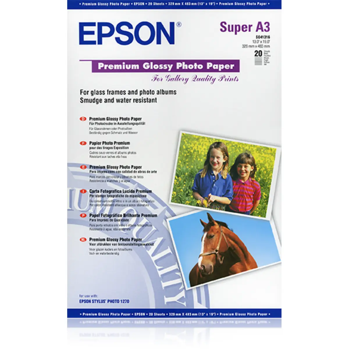 Premium Glossy PhotoPaper A3+ 20 Sheet