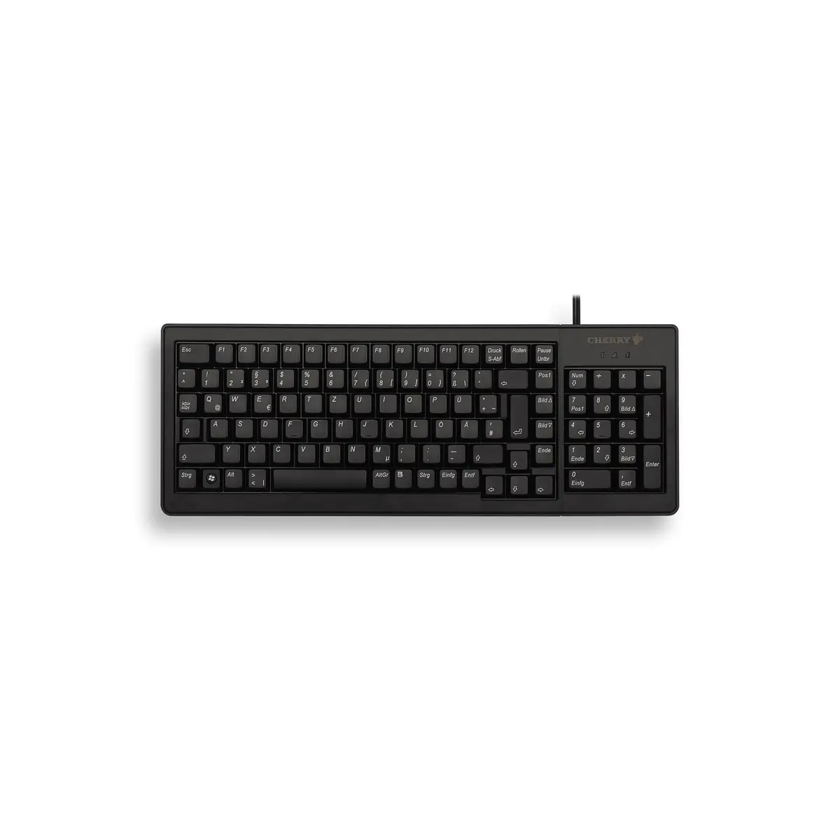 Tastatur G84-5200 PS/2/USB schwarz Tastatur-Layout US-Englisch