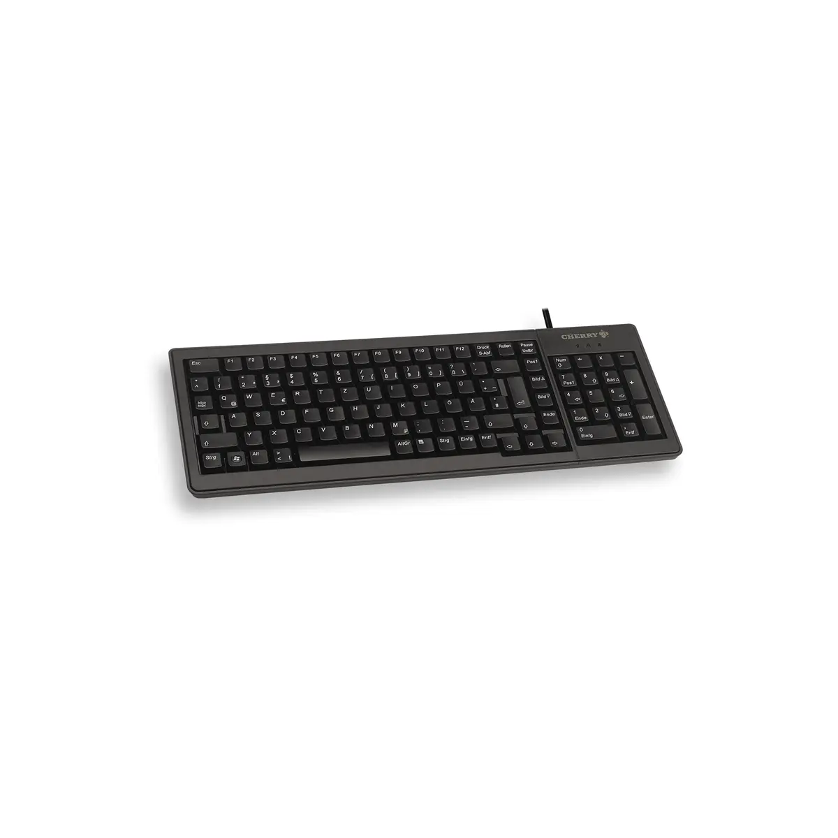 Tastatur G84-5200 PS/2/USB schwarz Tastatur-Layout US-Englisch