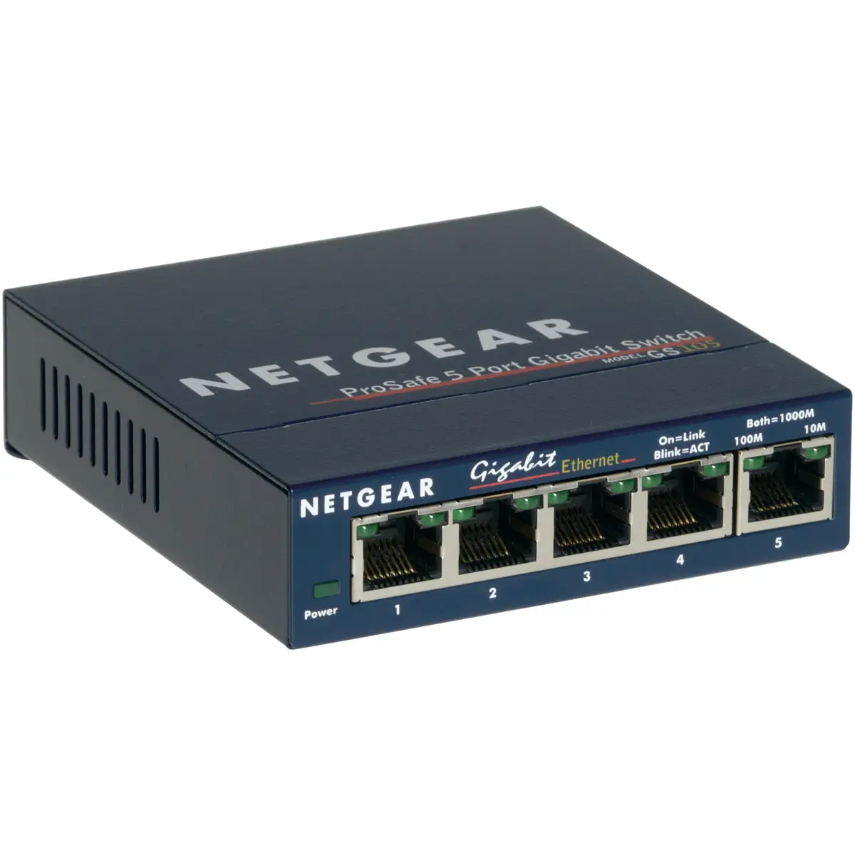 Gigabit Kupfer Switch GS105 5-Port 10/100/1000MBit Autosensing