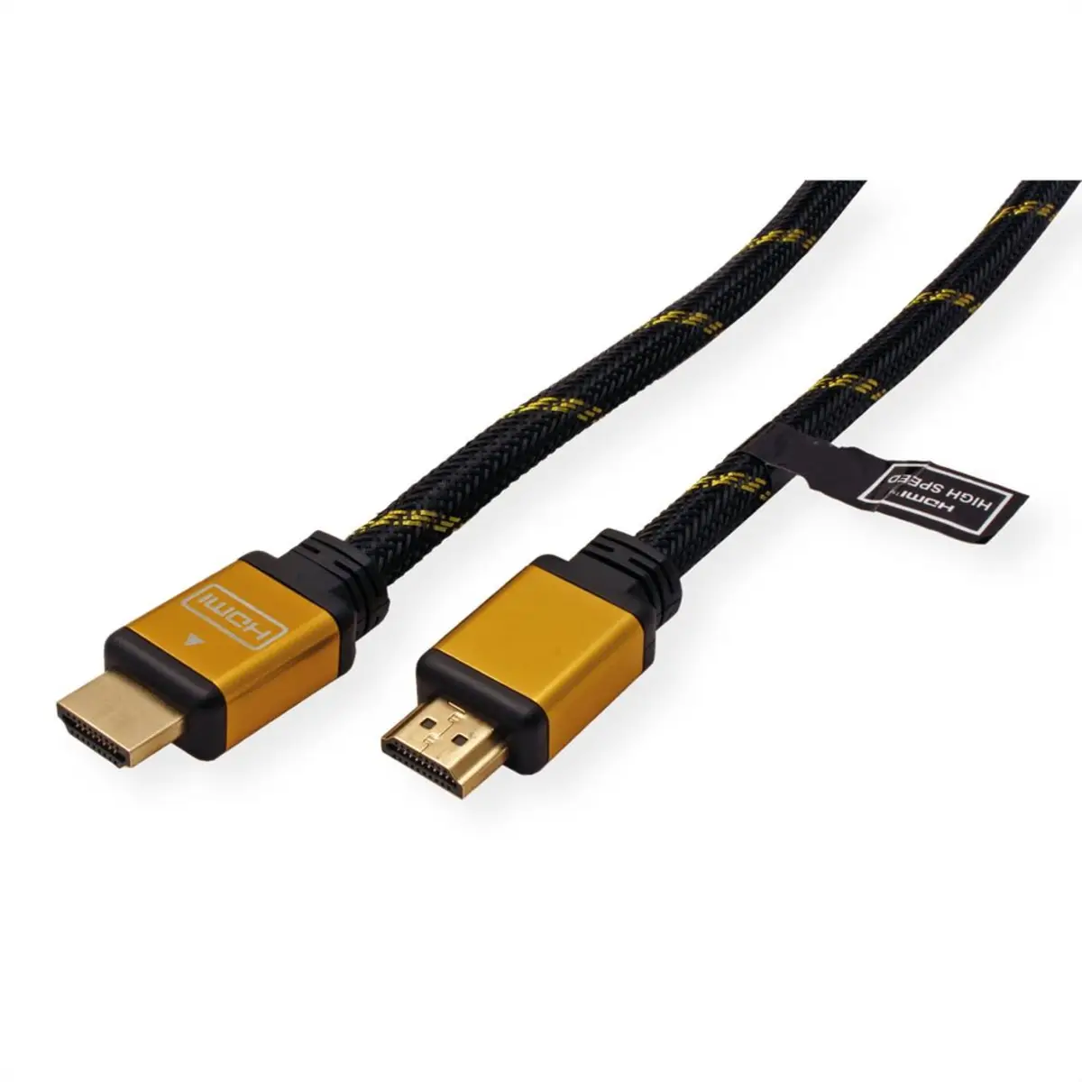Gold HDMI Kabel Stecker/Stecker Schwarz 1 m