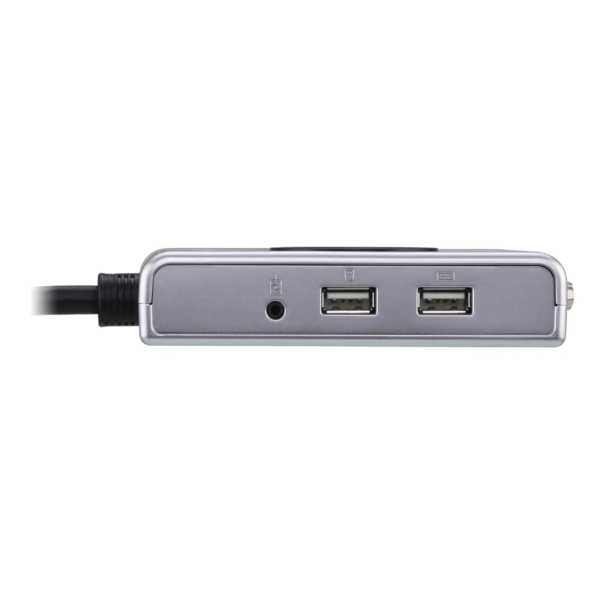 2port USB2.0/DVI KVM-Switch mit Kabel Fernsteuerung