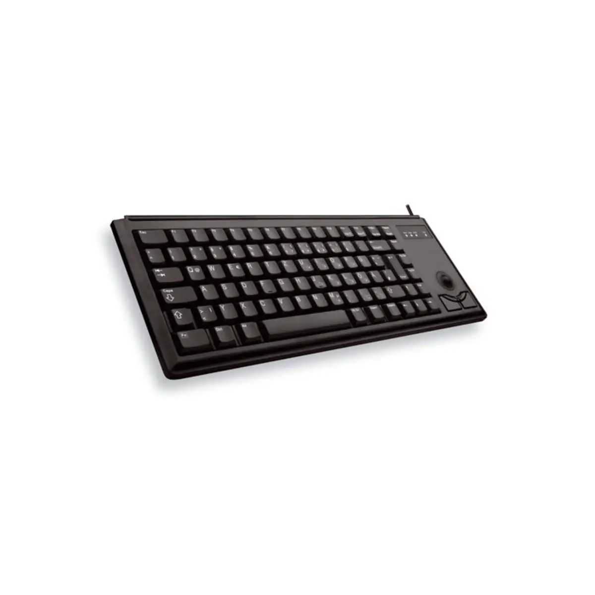 Tastatur G84-4400 USB schwarz Tastatur-Layout US-Englisch integr. Trackball