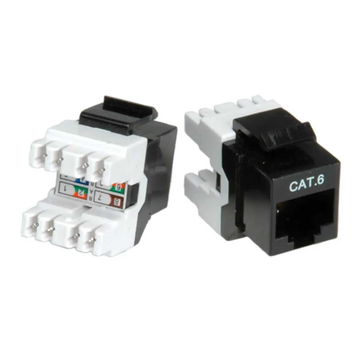 Cat.6/Cl.e Keystone RJ-45 ungeschirmt schwarz