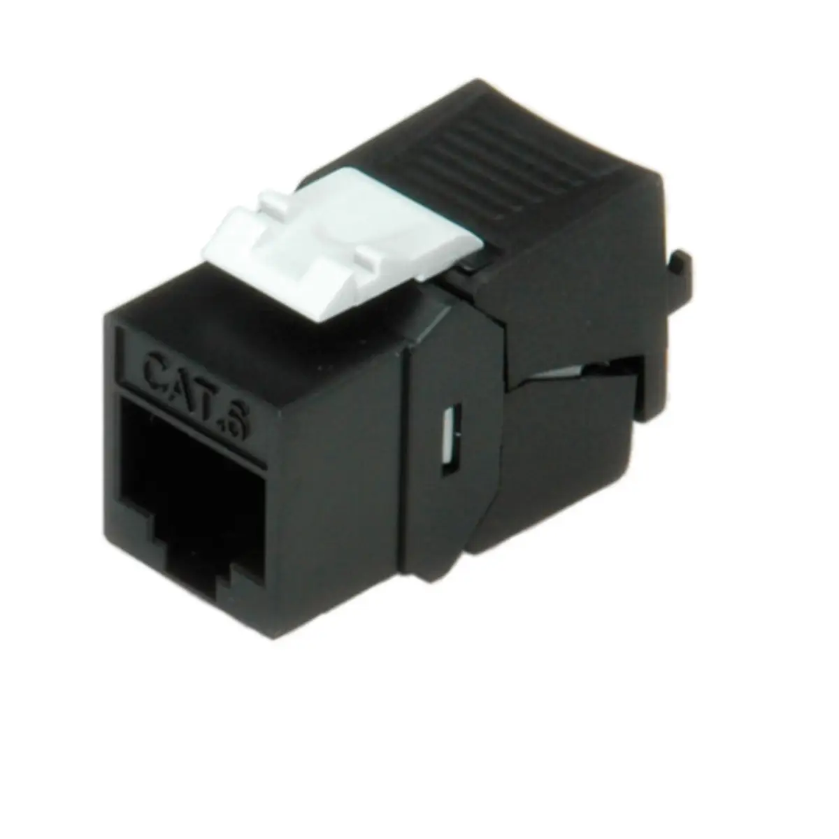 Cat.6/Cl.e Keystone RJ-45 ungeschirmt schwarz