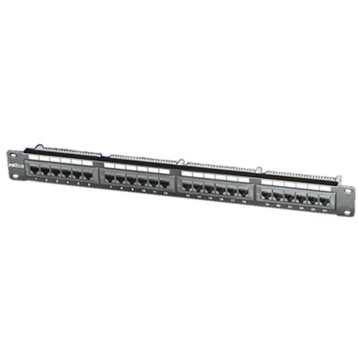 Cat.5e 19''-Panel 24 Ports UTP schwarz