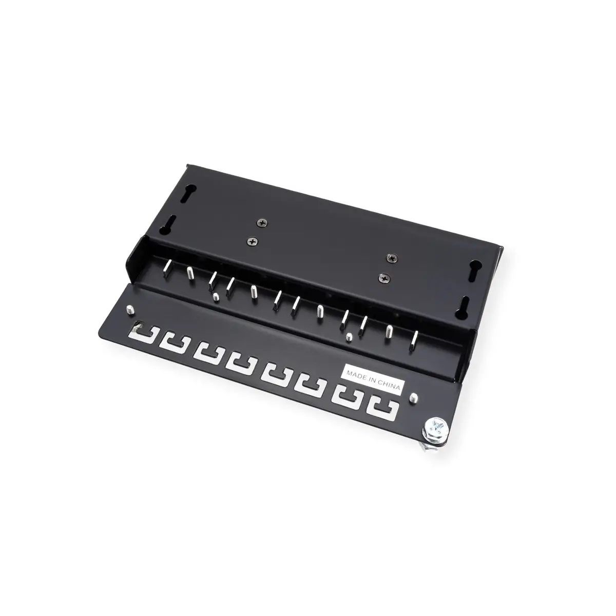 Patchpanel Cat. 5e/Cl.d 8 Ports geschirmt schwarz