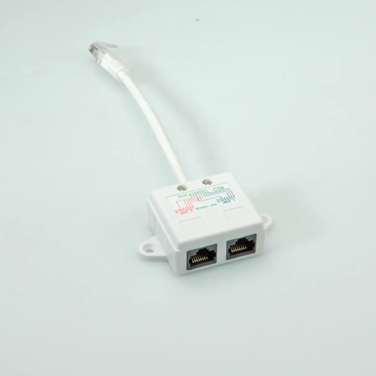 T-Adapter RJ45 1xST/2xBU UTP Cat6e