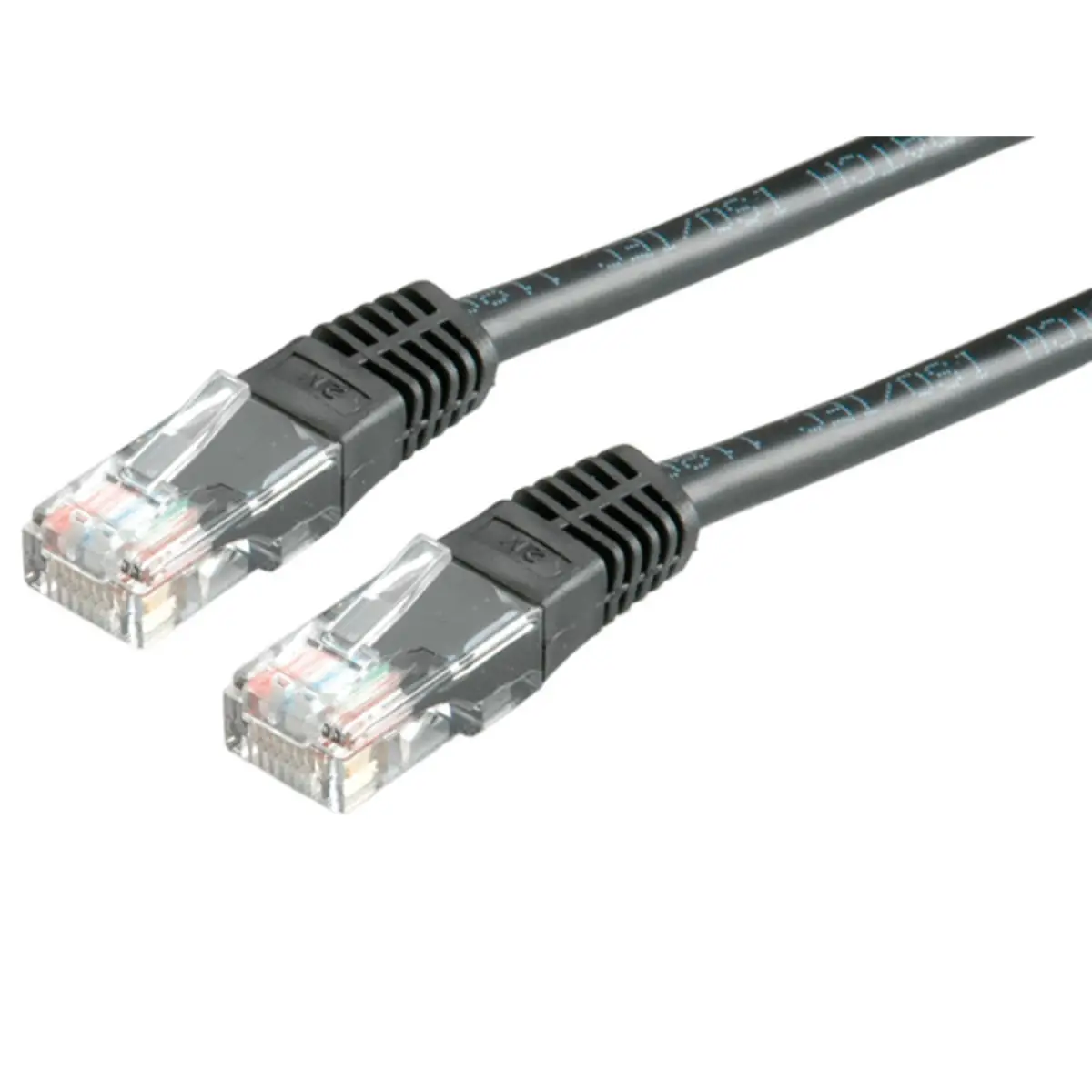 Patchkabel RJ-45 U/UTP Cat6 Schwarz 2m