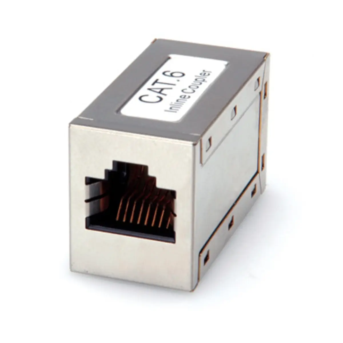 RJ-45 Kupplung Kat.6 RJ45/RJ45 Buchse/Buchse silber