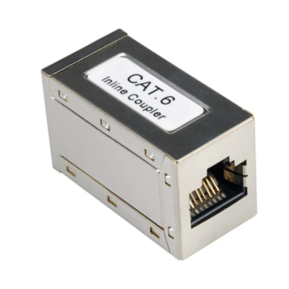 RJ-45 Kupplung Kat.6 RJ45/RJ45 Buchse/Buchse silber